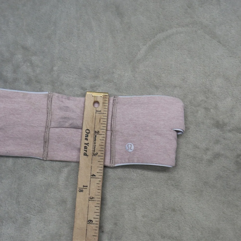 Lululemon Headband Women‎ One Size Pink Fly Away Tamer Stretch Luxtreme Athletic